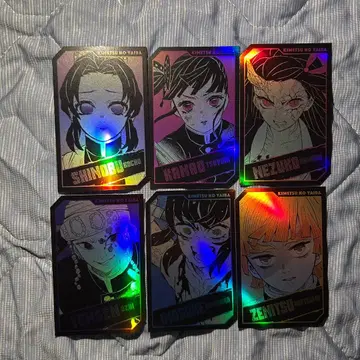 귀멸의 칼날 캐릭터 호일 카드 컬렉션 하시비라 이노스케 츠유리 카나오