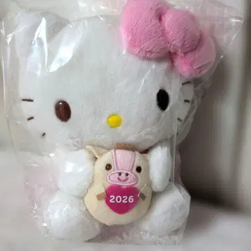 [ 헬로키티 ] 2026년 계묘년 봉제 인형 말 산리오 첫 판매