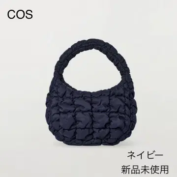 미사용 새상품 COS 퀼트 마이크로 미니 백 네이비
