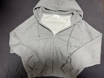 SOERIE 풀 집업 그레이 후드티 사이즈 1