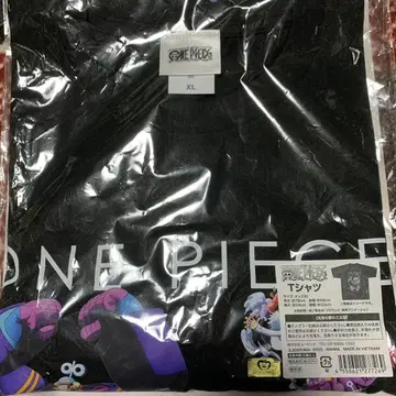 ONE PIECE 티셔츠 블랙 XL 밀짚모자 해적단
