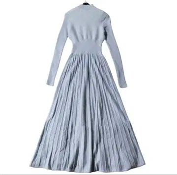 프레이 아이디 니트 원피스 롱 원피스 블루 플레어 캐시미어