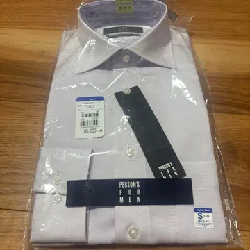 PERSON'S FOR MEN 긴팔 셔츠 S 연보라 체크 무늬