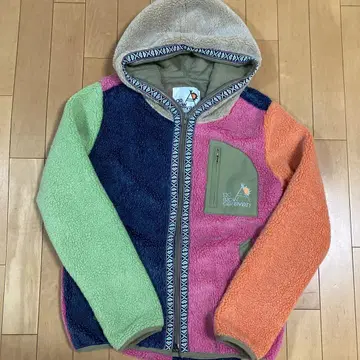 새상품급 고슬로우캐러밴 플리스 자켓 컬러풀 사이즈 1 후디