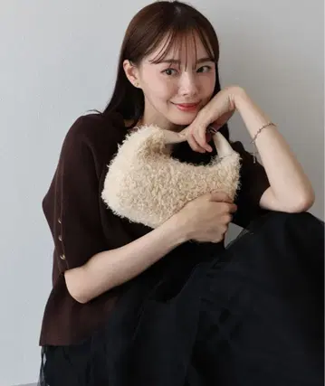 BLUEEAST 푸들 퍼 백