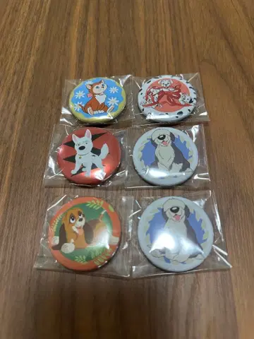 디즈니 캔뱃지 컬렉션 6개 세트