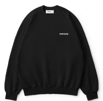 everyone original logo crew sweat BLACK
