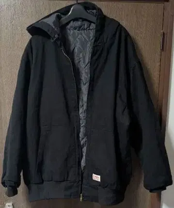 Java 자바 퀼팅 코튼 후드 부착 블루종 L