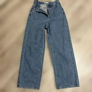 MOUSSY 하이웨스트 와이드 레그 데님 블루 25