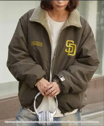 MLB 리버서블 나일론 블루종