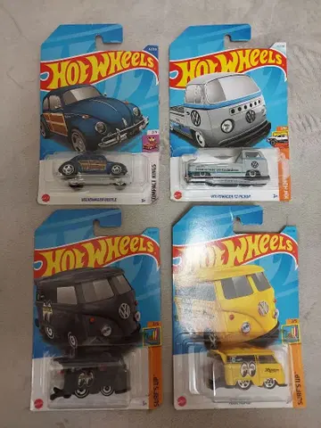 미개봉 새상품 [ 핫휠 폭스바겐 & 문 아이즈 쿨 콤비 세트 ] 4대
