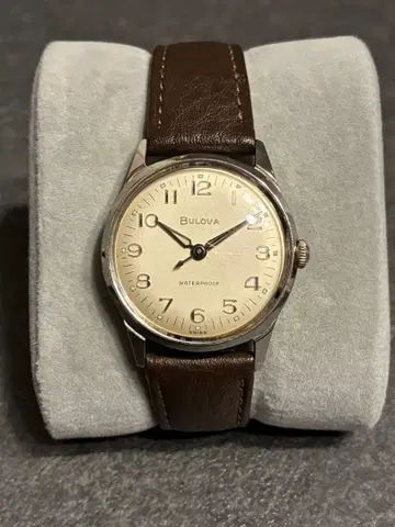 BULOVA 브로바 남성용 라운드 수동 와인딩 앤티크 작동