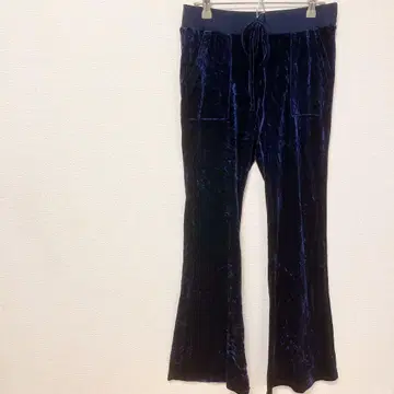 SHEIN [ S ] 쉬인 네이비 플레어 팬츠 벨로아 네이비 네이비