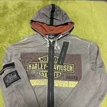 Harley-Davidson 풀 집업 후드티 다크 그레이