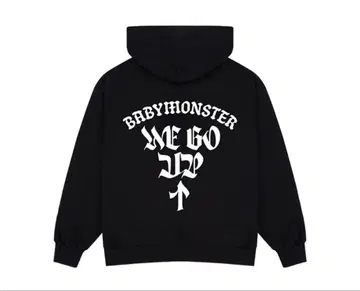 BABYMONSTER 블랙 집업 후드티