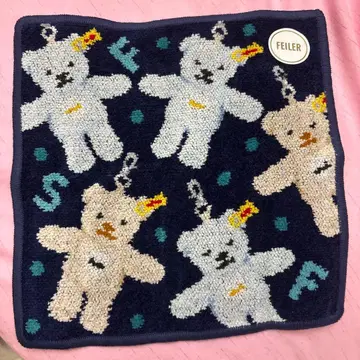 FEILER 페이러 슈타이프 테디베어 타월 손수건만 새상품