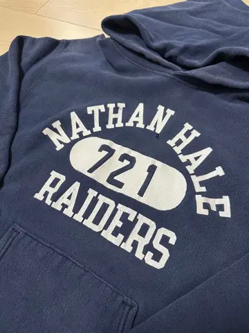 [ 새상품급 ] Champion 단색택 70's 리버스 위브 후드티