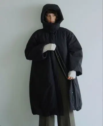 CLANE BALLOON HOODIE LONG DOWN COAT 1