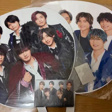 SixTONES 회원증 케이스 카우콘 부채 세트