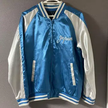 스카잔 파랑/화이트 호랑이 자수 L