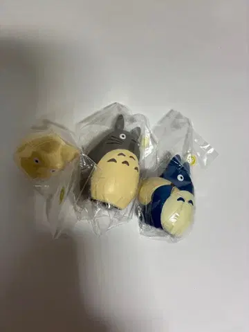 토토로 손가락 인형 3개 세트 미개봉 새상품