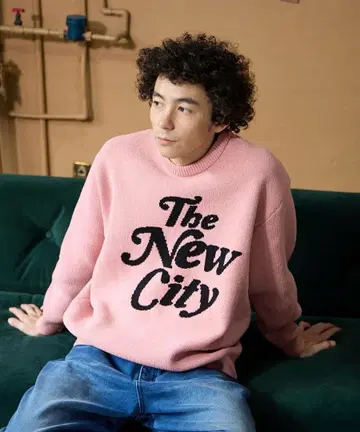 The New City 로고 니트 트레이닝복