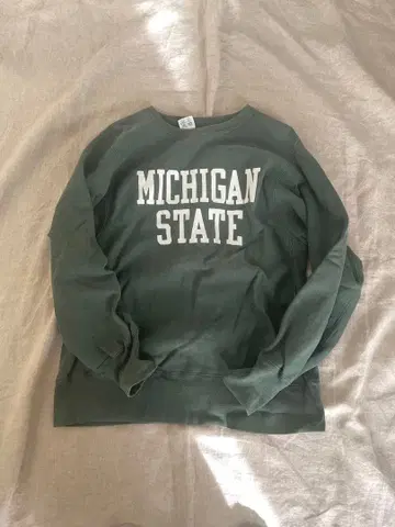 미시간 스테이트 리버스 위브 reversweave 그린 L 사이즈