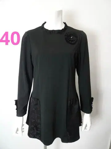 슈퍼 뷰티 가을/겨울 신상 자카드 직조 절개 분또 소재 튜닉 티셔츠