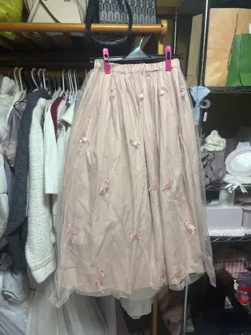 rivet&surge 플라밍고 핑크 스커트