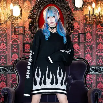 리슨 플레이버 니트 세일러 원피스