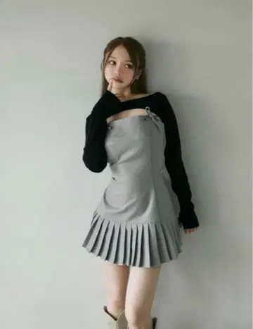 andmary Karen knit set mini dress