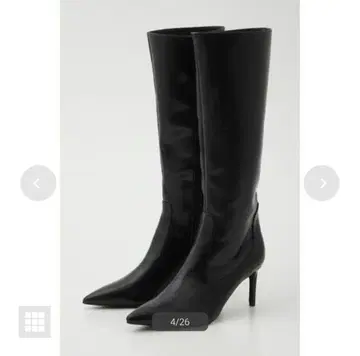 미사용 새상품 리엔다 스틸레토 슬림 롱 부츠