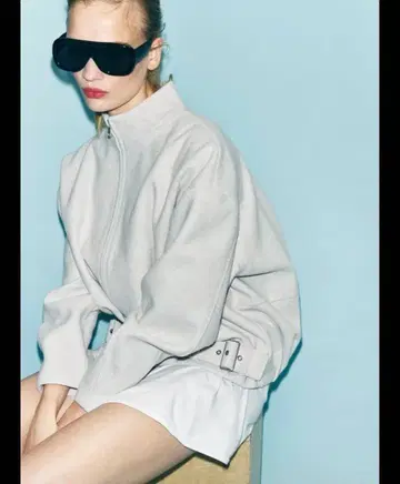 ZARA 집업 페이크 울 자켓 M