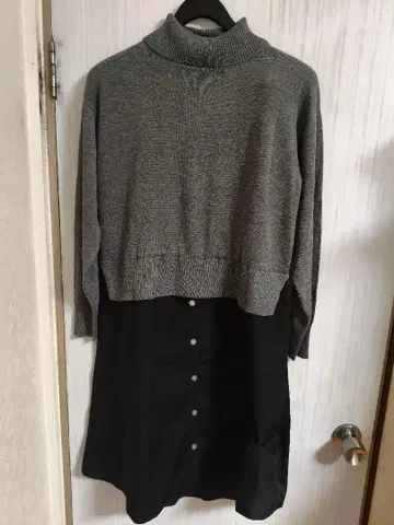 니트 원피스 미사용품 M 사이즈