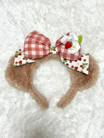 더피 프렌즈 스트로베리 기프트 머리띠 셰리 메이