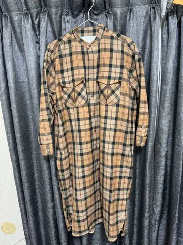 새상품급 정가 3.6만엔 정도 TICCA 체크 무늬 셔츠 원피스