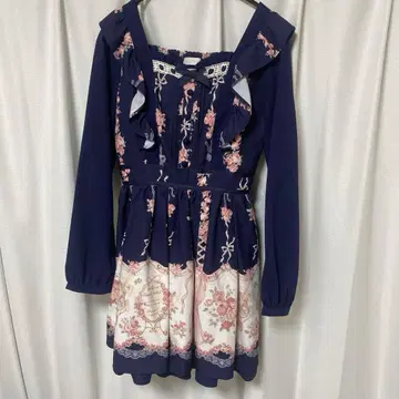 LIZLISA 투 슈즈 래빗 원피스 네이비