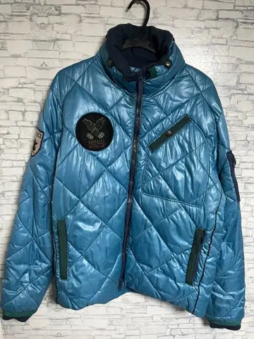 구제 의류 아비렉스 AVIREX 패딩 자켓 블루 와펜 아우터