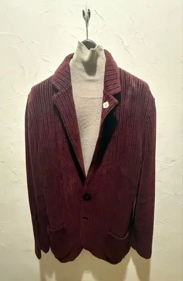 LARDINI IL50006 버건디 테일러드 자켓