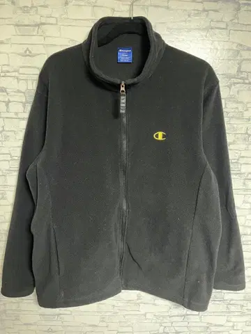 구제 의류 챔피온 풀 집업 플리스 자켓 블랙 골드 흑금