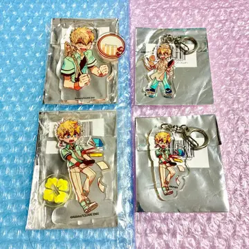 [레어] 하나코 군 애니메가 푸리 카페 아크릴 스탠드 키링 미나모토 코