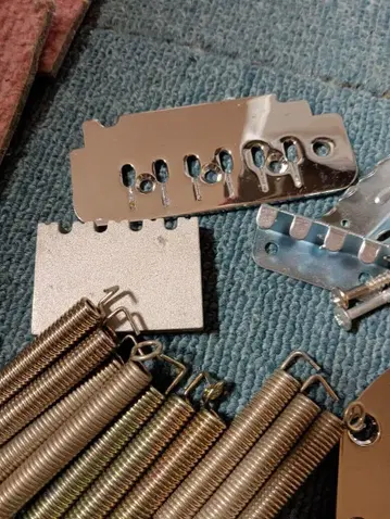 40 브라스제 트레몰로 블록 브릿지 블랙 블랙 스트라토