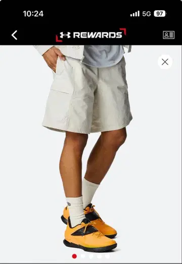 언더아머 Curry 우븐 숏팬츠 미사용 택 포함