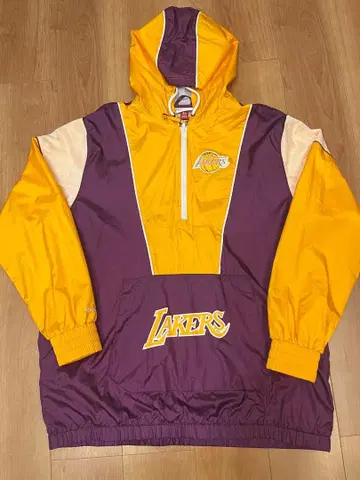 Mitchell & Ness 레이커스 나일론 자켓 후드티