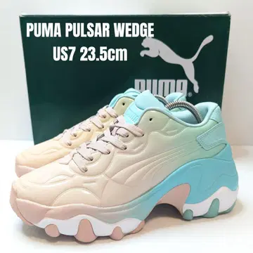 새상품급 PUMA 푸마 파르사 웨지 23.5cm 통굽 그라데이션