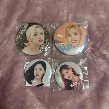 TWICE MINA 미나 캔 배지 굿즈 4개 세트