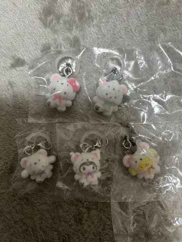 포근포근 스노우 마크 액세서리 키티 쿠로미 시나모롤 포차코