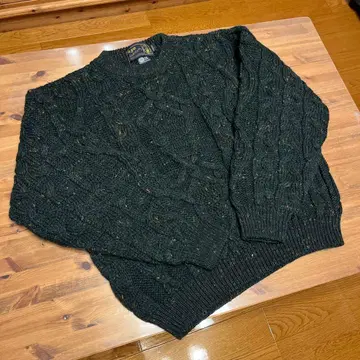 영국제 케이블 니트 Skye 모스그린