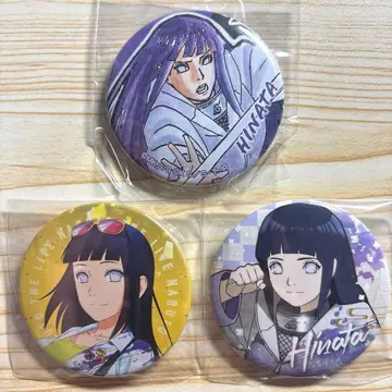 NARUTO 나루토 히나타 캔뱃지 3종 세트