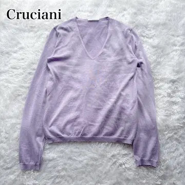 Cruciani 캐시미어 실크 니트 V넥 긴팔 40 이탈리아제 40